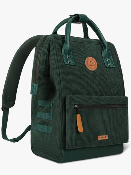 Adventurer Medium - Customisable Backpack  Cabaia Green adventurer BAGS other view 3