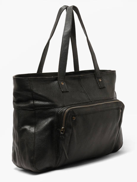 Sac Porté épaule Ribs Cuir Pieces Noir ribs 17152864 vue secondaire 1
