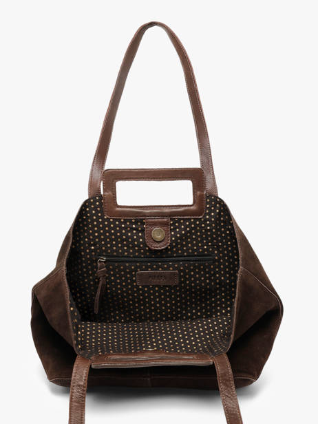 Sac Porté épaule Adeline Cuir Pieces Marron adeline 17166660 vue secondaire 2