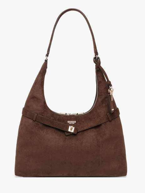 Sac Porté épaule Ella Polyester Guess Marron ella SG975401