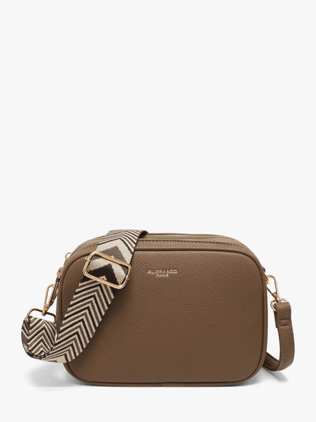 Sac Bandoulière Grained Flora & co Beige grained F6967OR