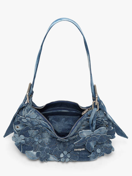Sac Porté épaule Curio Coton Desigual Bleu curio 26WAXD19 vue secondaire 2