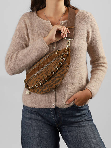 Belt Bag Leather Mila louise Brown vintage 23689PA1 other view 1