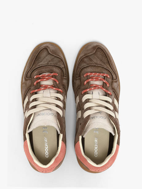 Sneakers In Leather Coolway Brown women 7623401 other view 3