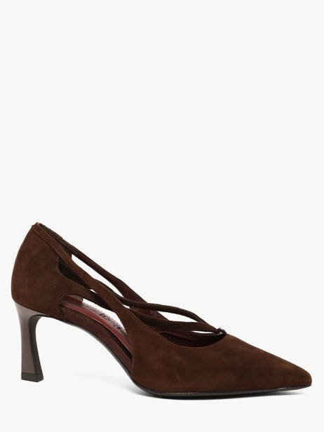 Escarpins à Talon En Cuir Tamaris Marron accessoires 47
