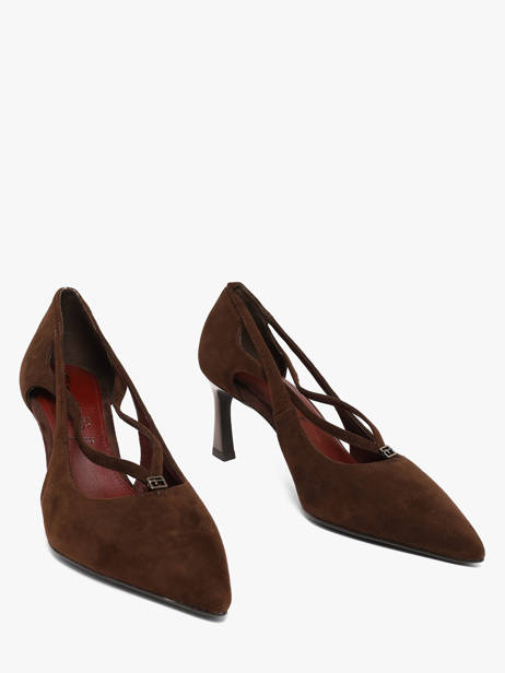 Escarpins à Talon En Cuir Tamaris Marron accessoires 47 vue secondaire 1