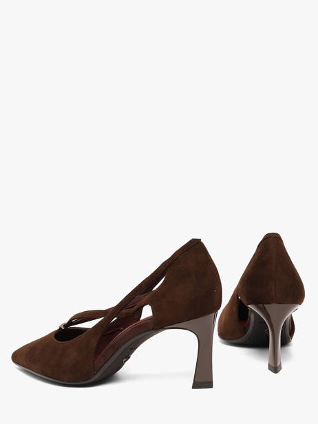 Escarpins à Talon En Cuir Tamaris Marron accessoires 47 vue secondaire 2