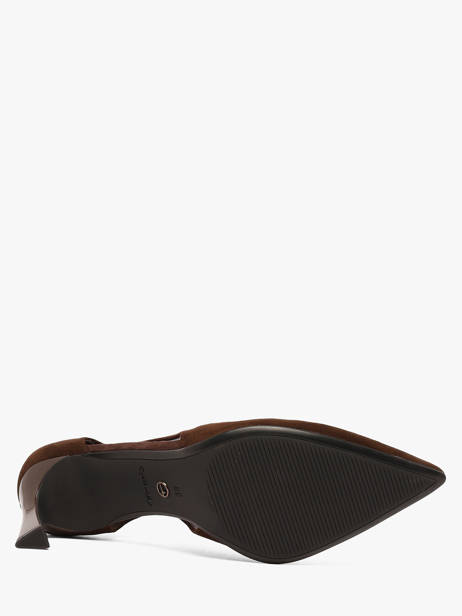 Escarpins à Talon En Cuir Tamaris Marron accessoires 47 vue secondaire 4