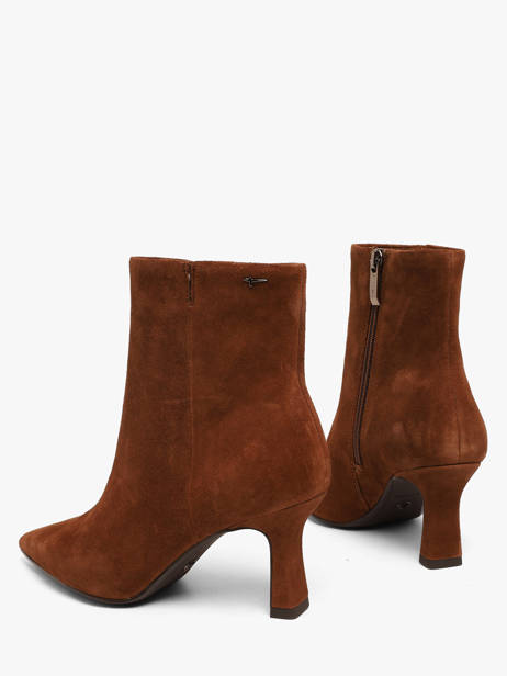 Stiletto Heel Boots In Leather Tamaris Brown women 45 other view 2