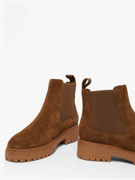 Chelsea Boots In Leather Mam'zelle Brown women CSGOZ42 other view 2