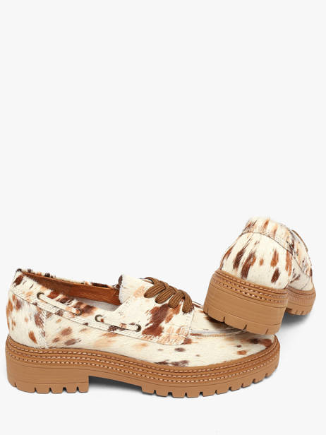 Platform Boat Shoes In Leather Mam'zelle Multicolor women CSGOZ29 other view 2