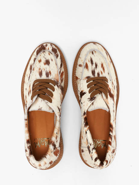 Platform Boat Shoes In Leather Mam'zelle Multicolor women CSGOZ29 other view 3