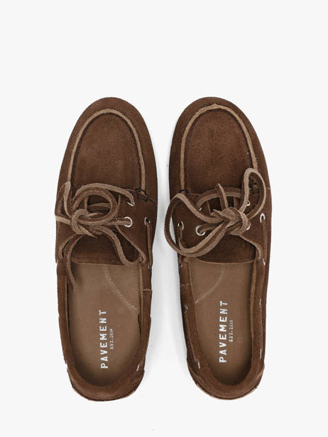 Boat Shoes In Leather Pavement Brown women 24128347 other view 3