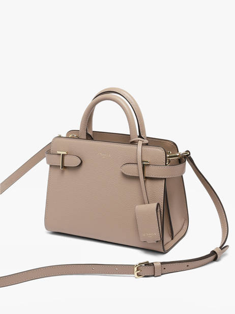 Small Leather Emilie Handbag Le tanneur Beige emily PB328670 other view 2