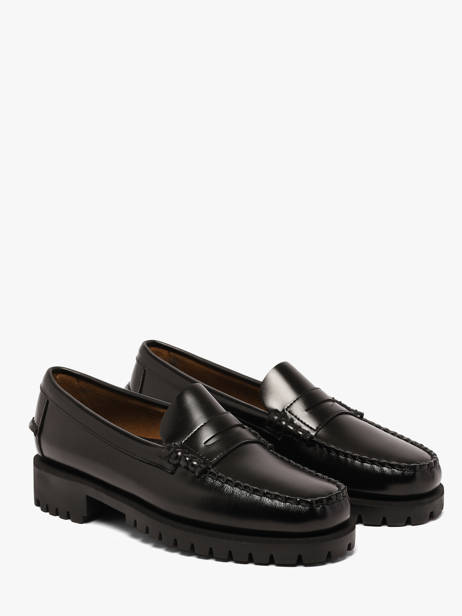 Mocassins En Cuir Sebago Noir women 7002IJ0 vue secondaire 1
