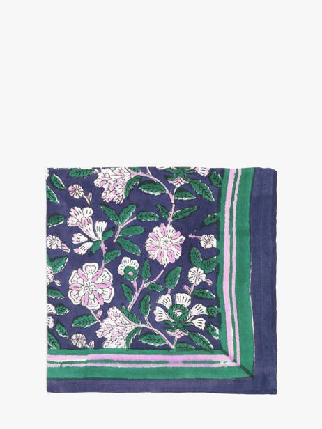 Scarf Byzantine Blue foulard CAR other view 1