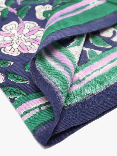 Scarf Byzantine Blue foulard CAR other view 2