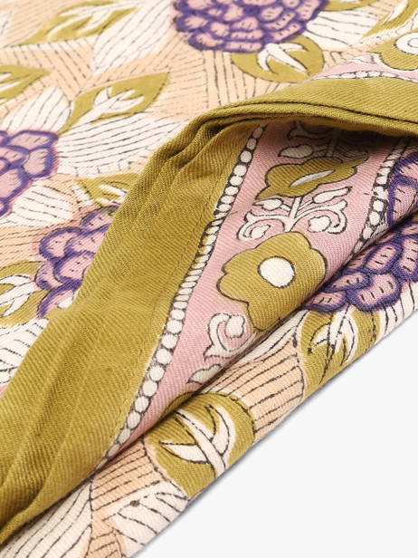 Scarf Byzantine Yellow foulard PEN other view 2