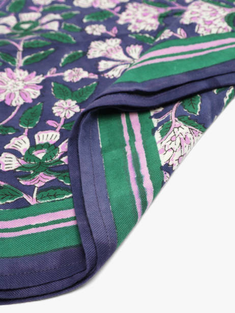 Scarf Byzantine Blue foulard CAR other view 2