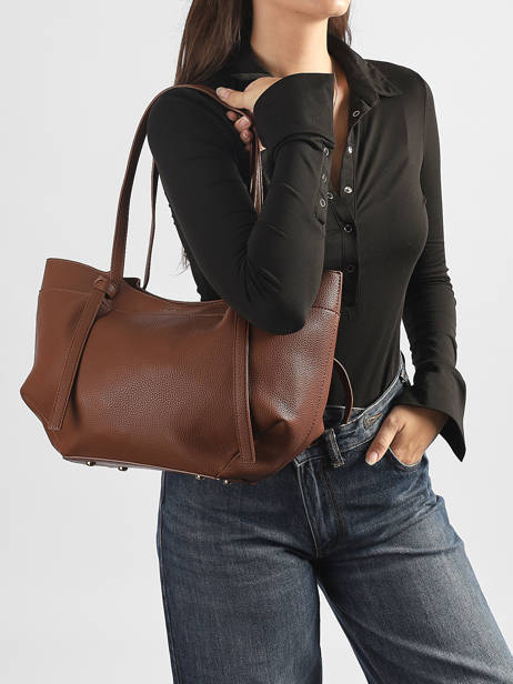 Shoulder Bag Grained Flora & co Brown grained F9984 other view 1