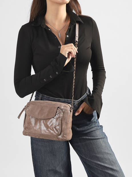 Shoulder Bag Naina Leather Pieces Beige naina 17087872 other view 1