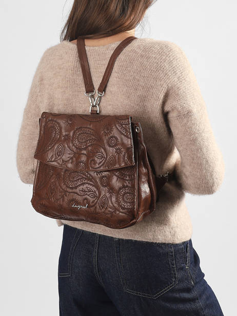 Sac Bandoulière Sirocco Desigual Marron sirocco 26WAKP29 vue secondaire 1