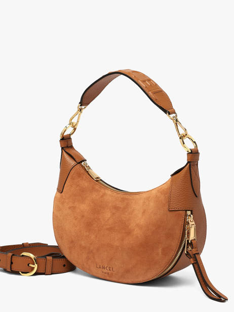 Shoulder Bag Origami Leather Lancel Brown origami A14279 other view 1