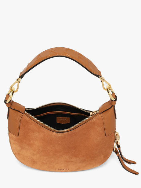 Shoulder Bag Origami Leather Lancel Brown origami A14279 other view 3