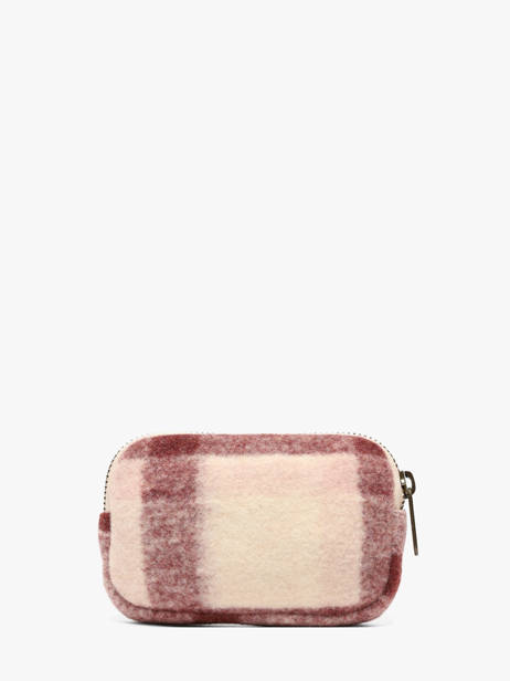 Coin Purse Hindbag Pink tartan TA other view 2