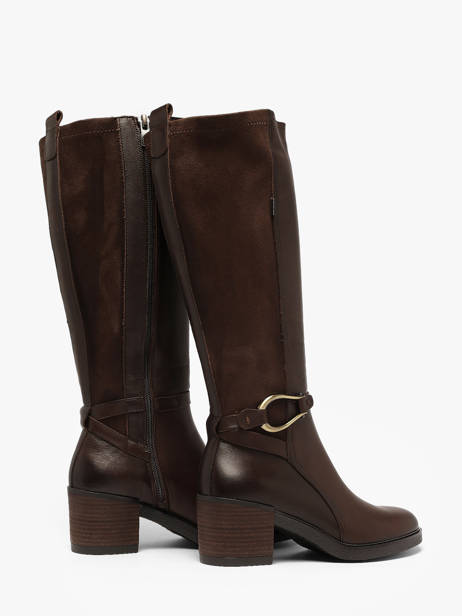 Heeled Boots In Leather Dorking Brown women SK other view 2