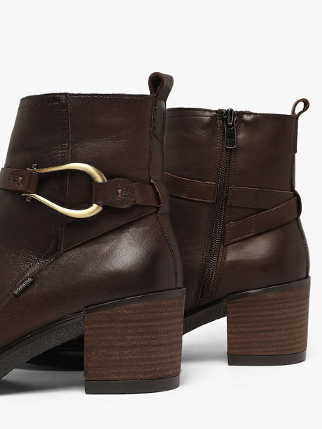 Heeled Boots In Leather Dorking Brown women SK other view 2