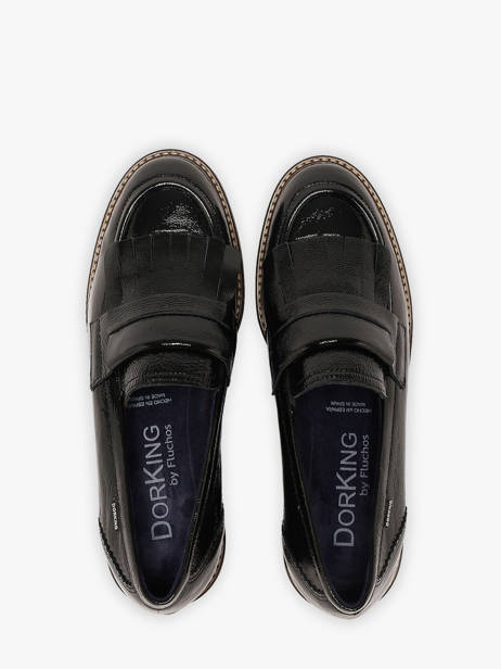 Platform Moccasins In Leather Dorking Black women NA other view 3