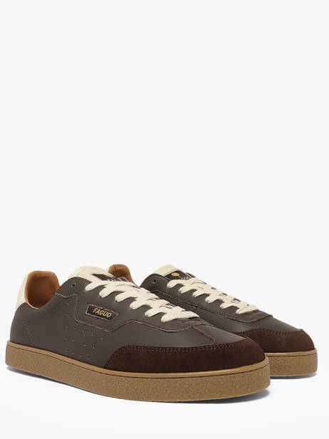 Sneakers In Leather Faguo Brown men 26CG3210 other view 1