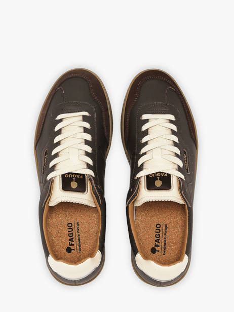 Sneakers In Leather Faguo Brown men 26CG3210 other view 3