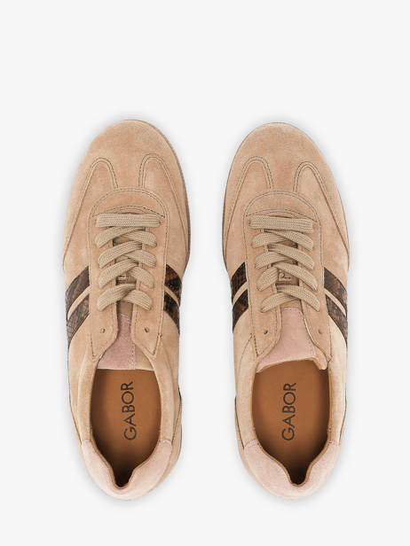 Sneakers In Leather Gabor Beige women 6 other view 3