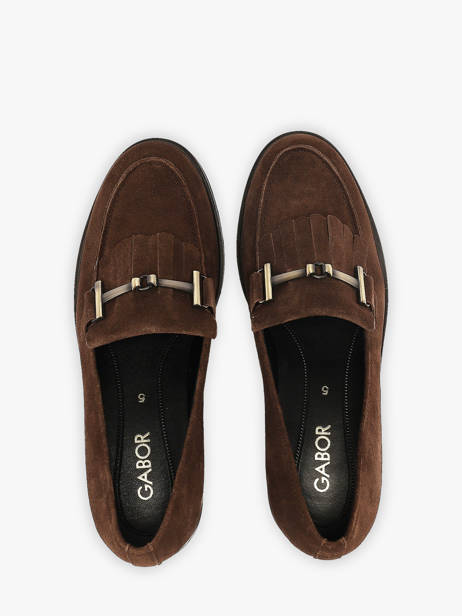 Moccasins In Leather Gabor Brown women 2 other view 3