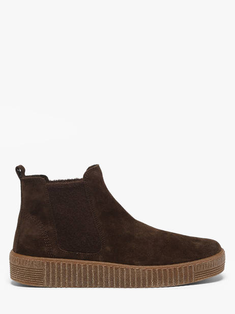 Boots In Leather Gabor Brown women 9