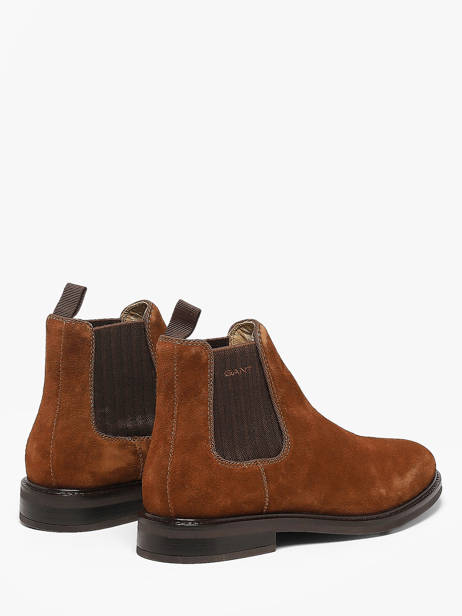Chelsea Boots En Cuir Gant Marron men 33653464 vue secondaire 2