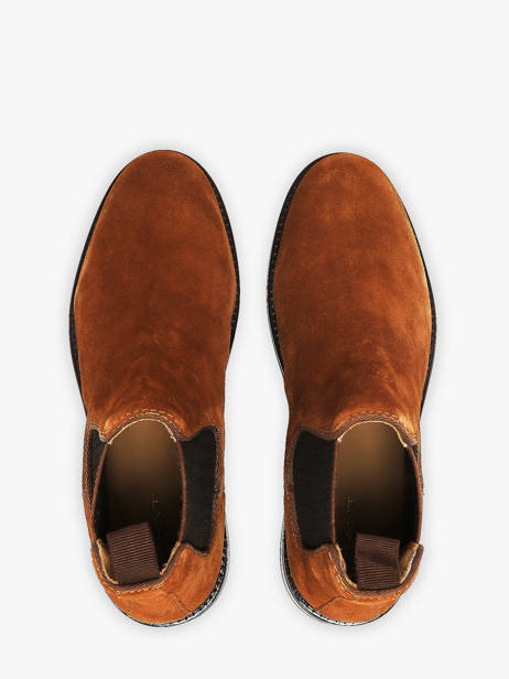 Chelsea Boots En Cuir Gant Marron men 33653464 vue secondaire 3