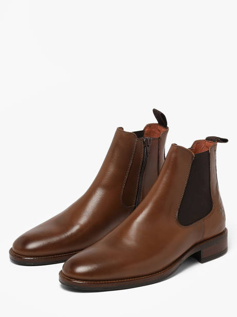 Chelsea Boots In Leather Kost Brown men B0146A other view 1