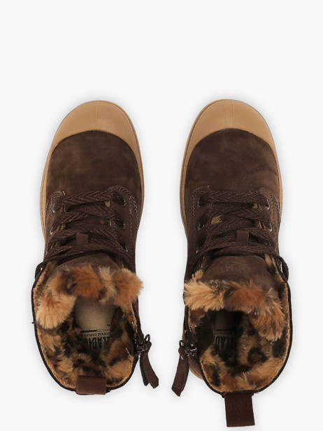 Winter Boots In Leather Palladium Brown women 94979249 other view 3