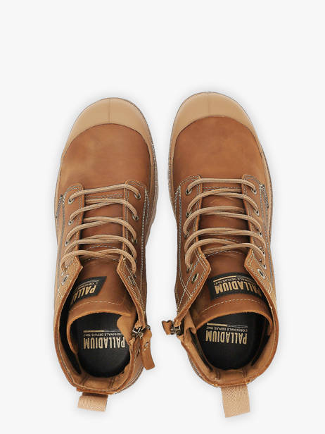 Boots In Leather Palladium Brown men 79502257 other view 3