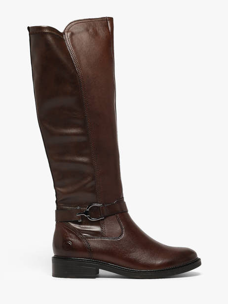 Boots In Leather Remonte Brown women 25