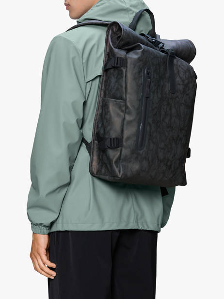 Rolltop Rucksack Large - Sac à Dos Rains Bleu city 14590 vue secondaire 1