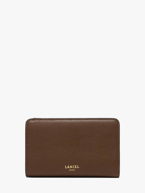 Portefeuille Cuir Lancel Marron bcbg A14019