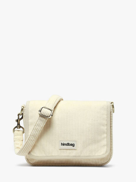 Sac Bandoulière Velours Velours Côtelé Hindbag Beige velours V