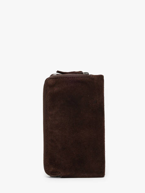 Portefeuille Cuir Biba Marron leather ENO2L vue secondaire 2