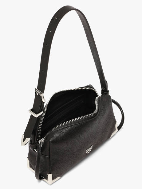 Leather Mini Bauletto Shoulder Bag Pinko Black love bag soft 6967A3CX other view 4