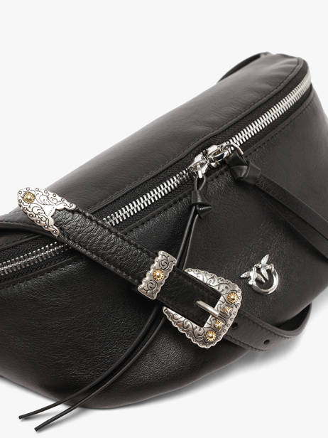 Leather Love Bag Icon Belt Bag Pinko Black love bag icon 6724A2JG other view 2