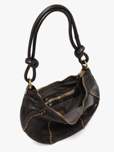 Shoulder Bag Kura Leather Campomaggi Black kura 45570ND other view 3